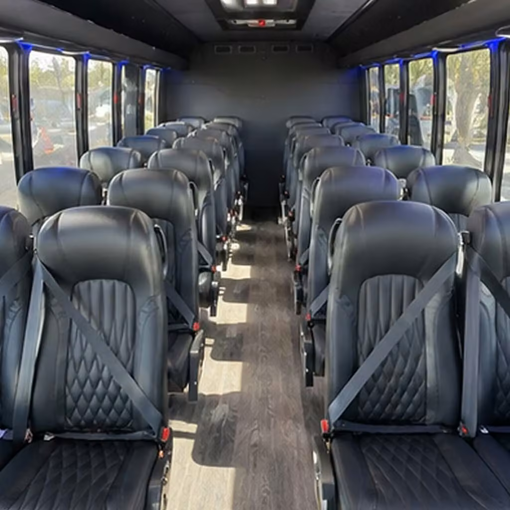 25 passenger minibus interior