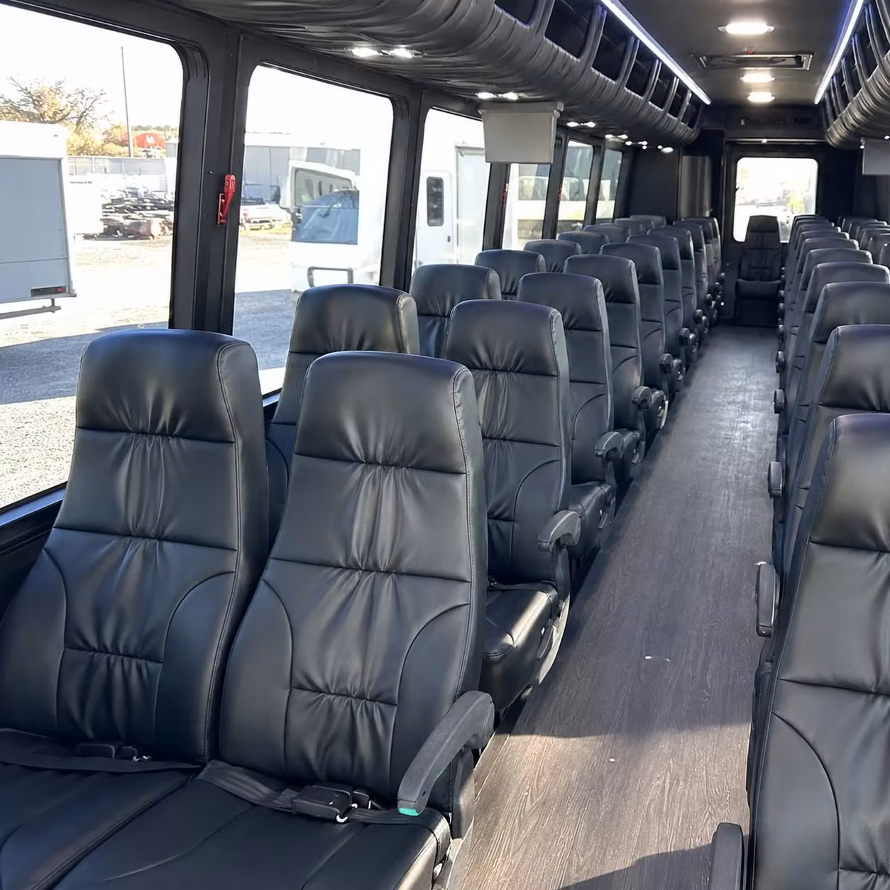 28 passenger minibus interior