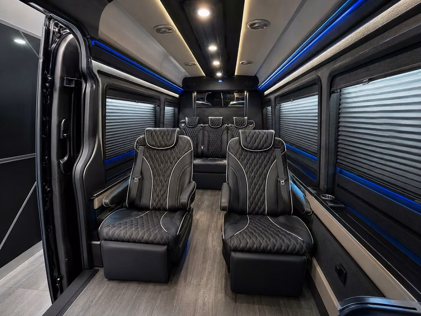 get a sprinter van or minibus for smaller reading airport groups