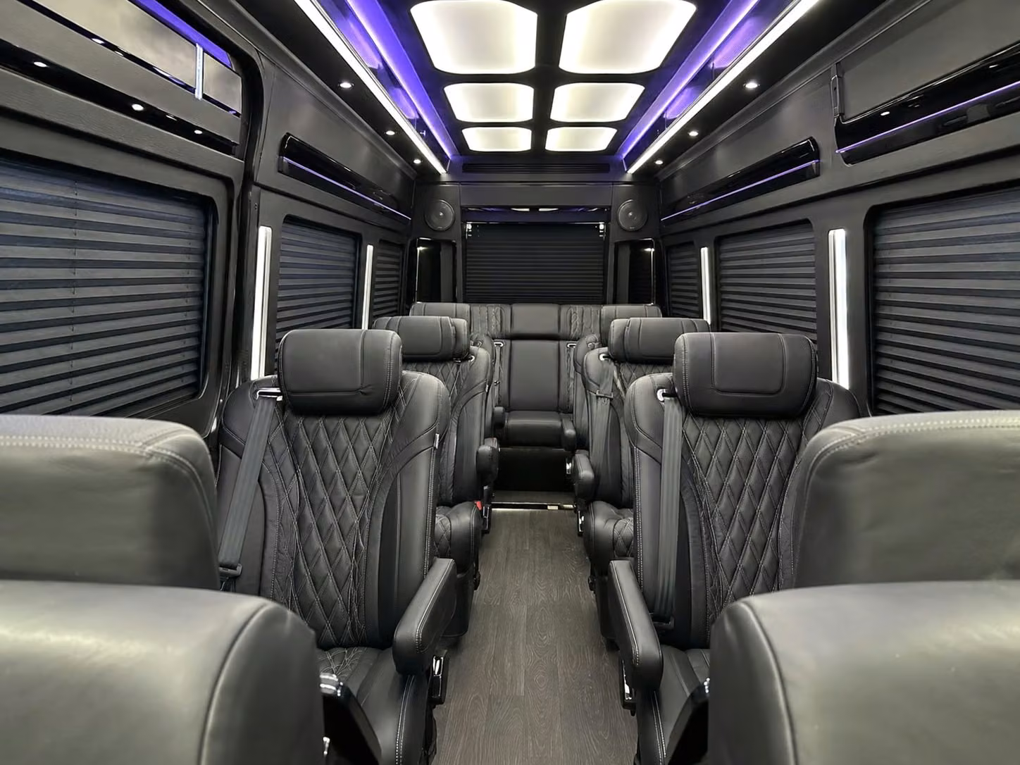 sprinter van with driver inside